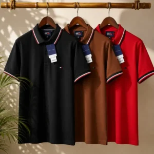 Men's Contrast Detail Polo T-Shirt