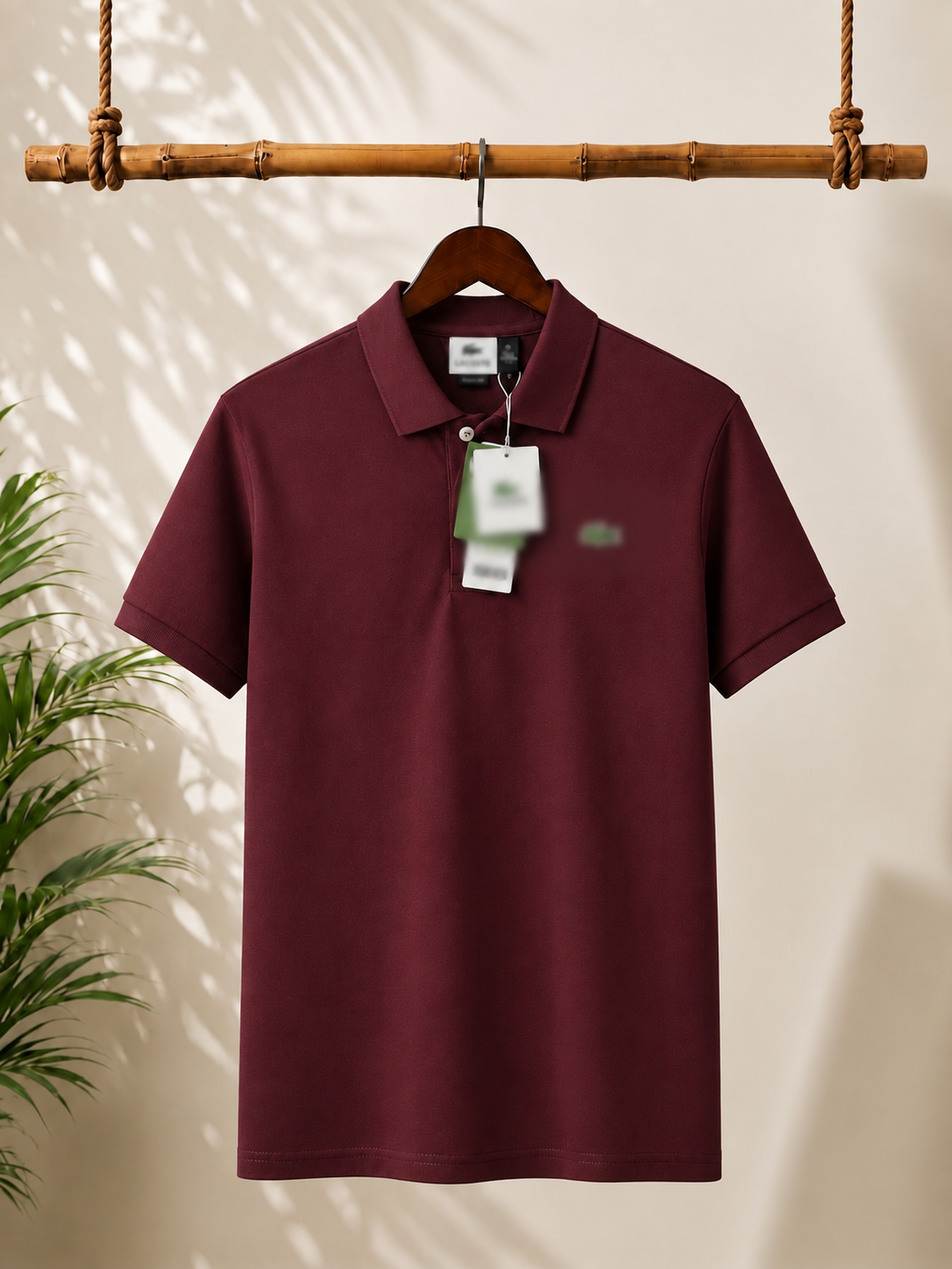 Elegant maroon polo T-shirt