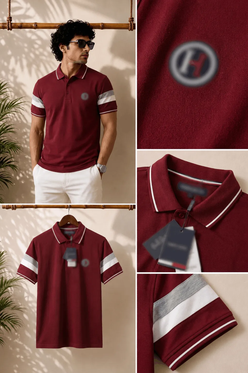 Men’s Classic Maroon Polo T-Shirt