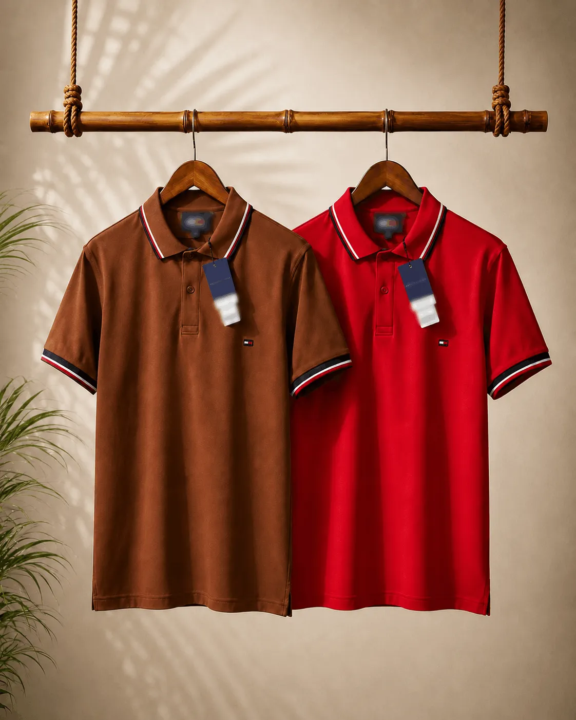 Men’s Premium Contrast Collar Polo T-Shirt