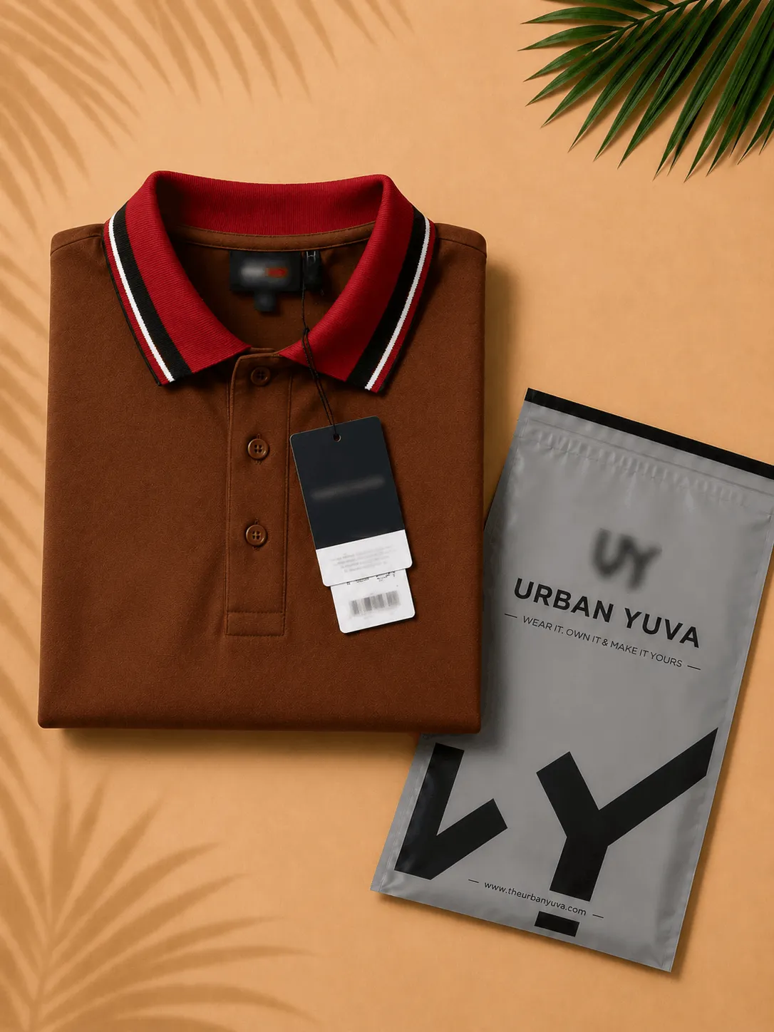 Men’s Premium Contrast Collar Polo T-Shirt