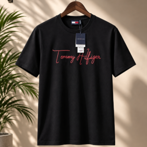 Premium black crew-neck T-shirt.