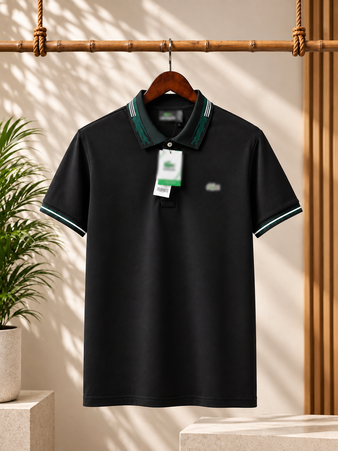 Men’s Premium Contrast Collar Polo T-Shirt