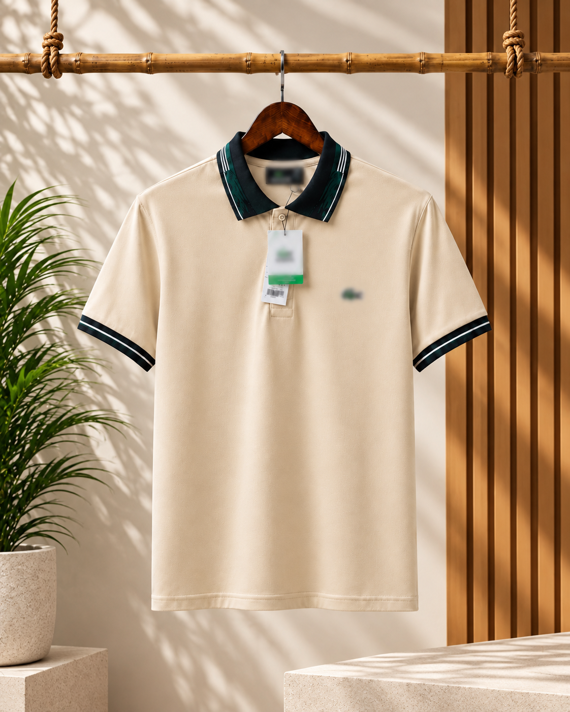 Men’s Premium Contrast Collar Polo T-Shirt