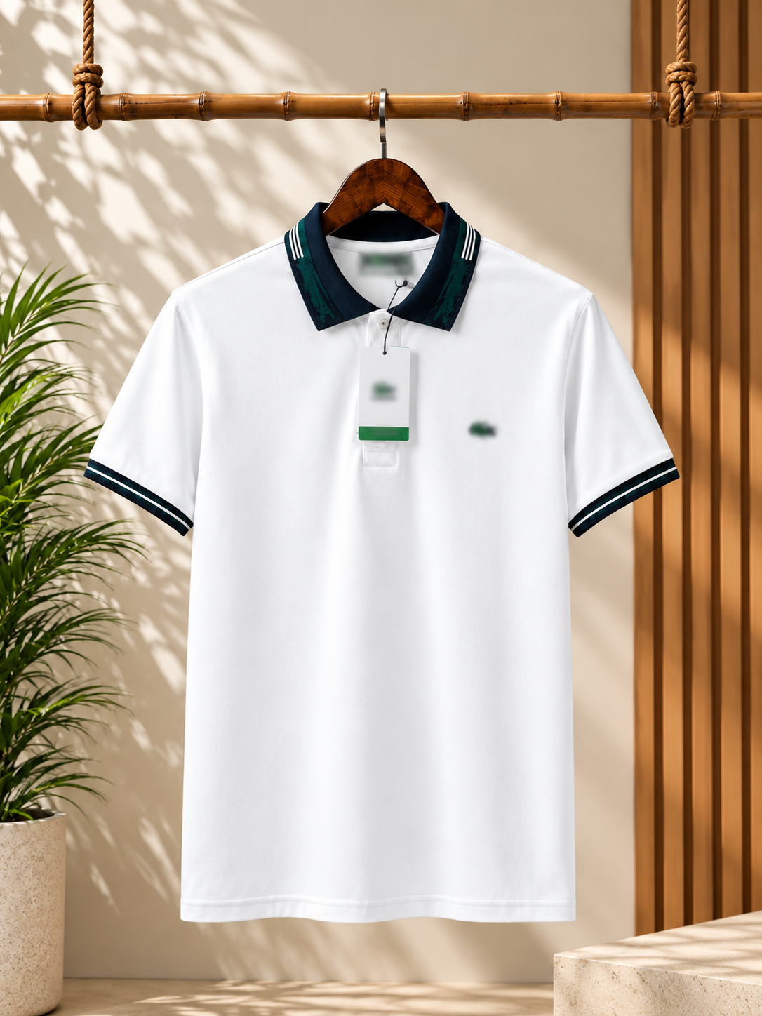 Men’s Premium Contrast Collar Polo T-Shirt